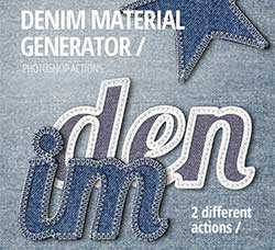 极品PS动作－牛仔材质生成：Denim Material Generator